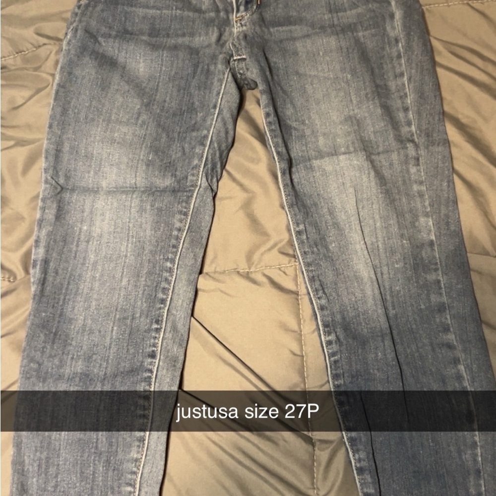 Just USA Women's Light Blue Ankle Jeans